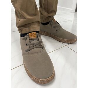 Section X Mens Canvas Sneakers Taupe Brown Speckled Sole 731SX0003 Size 13 M
